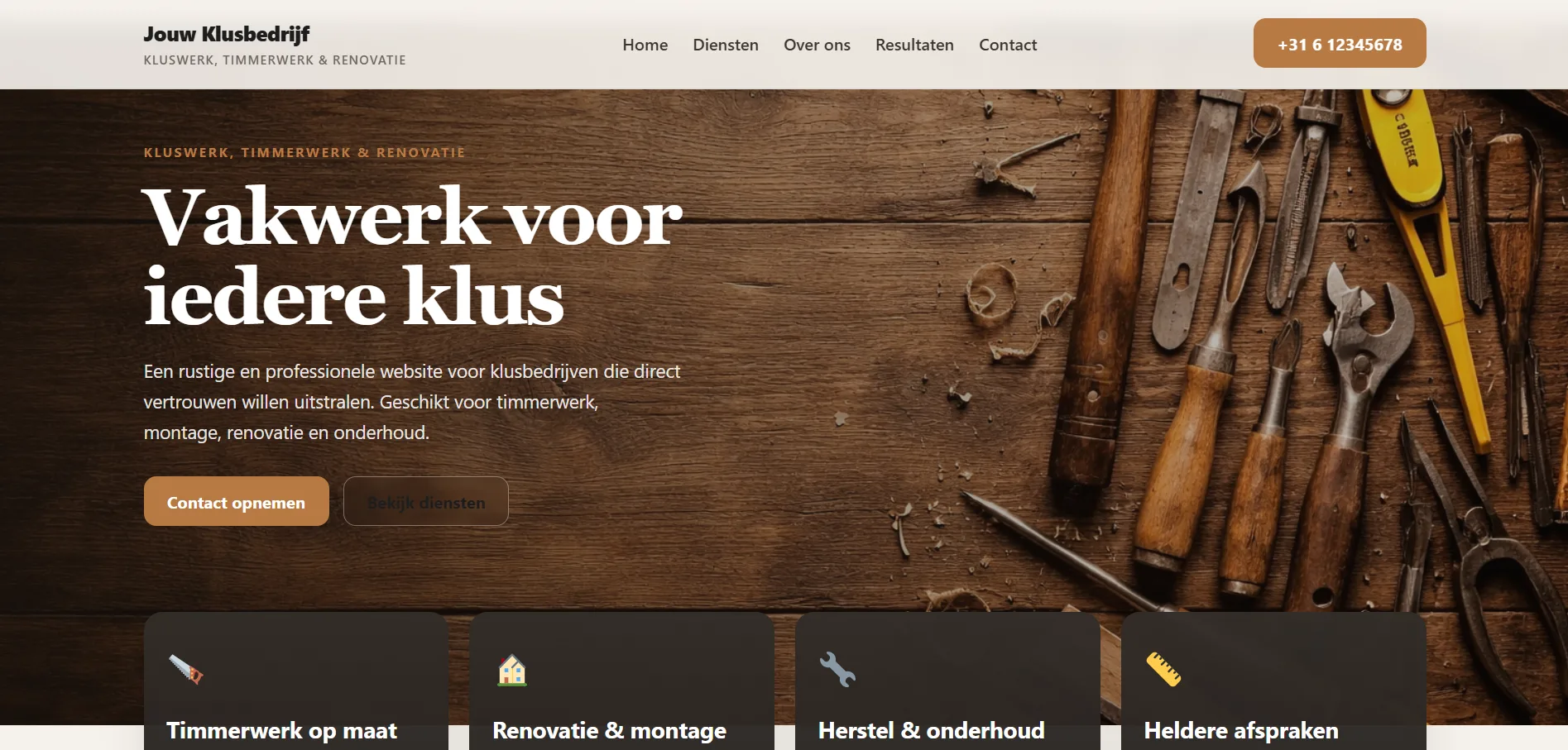 Desktop voorbeeld