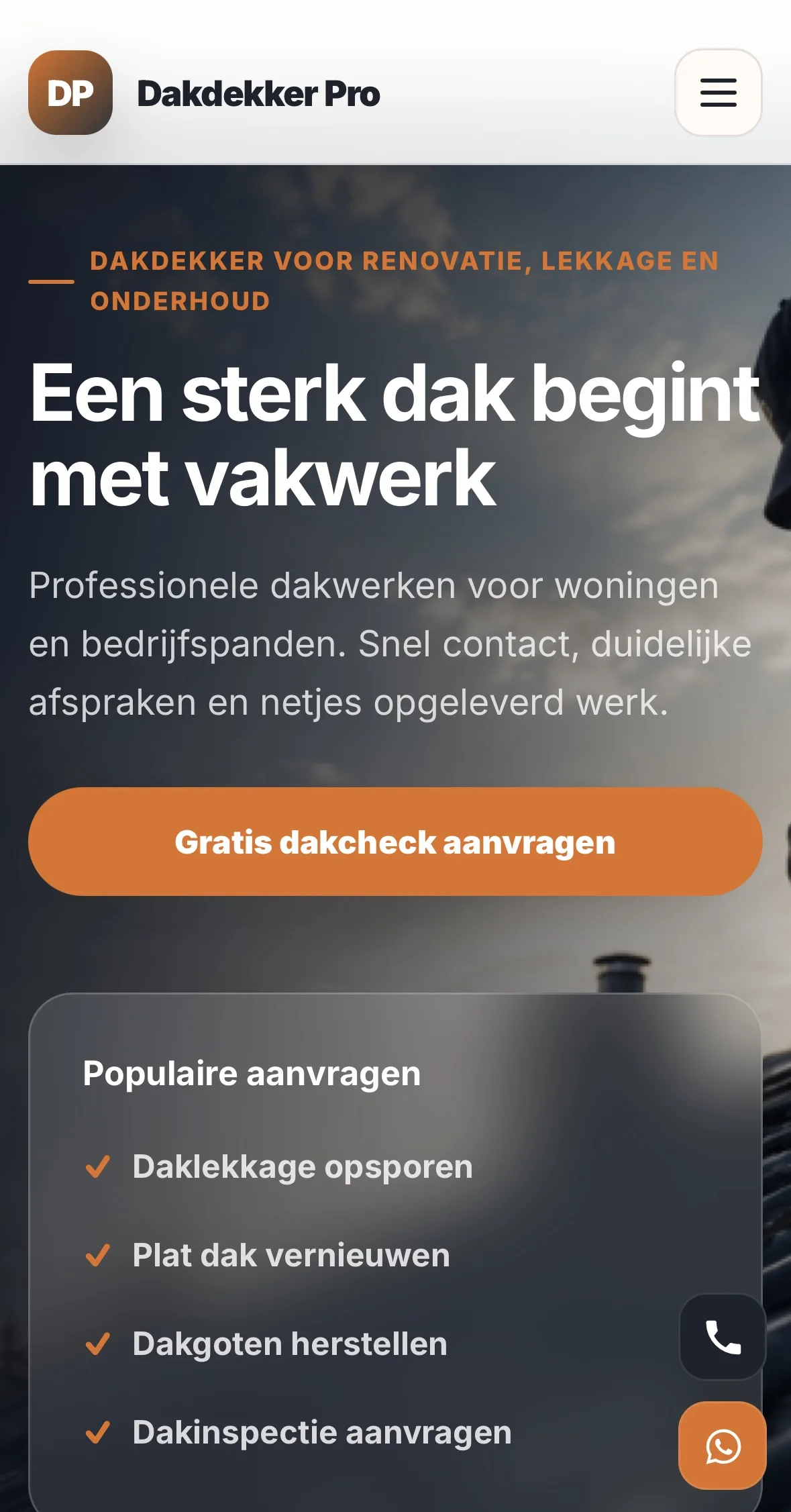 Dakdekker website