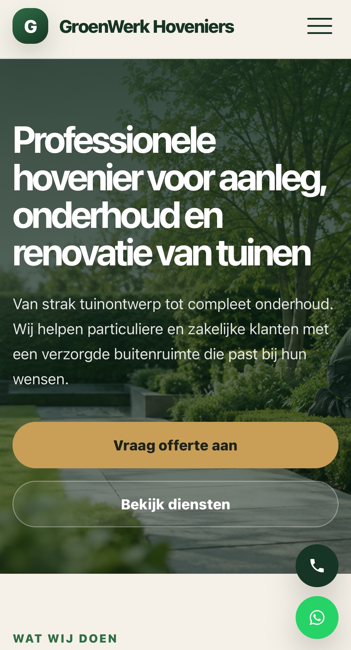 Hovenier website